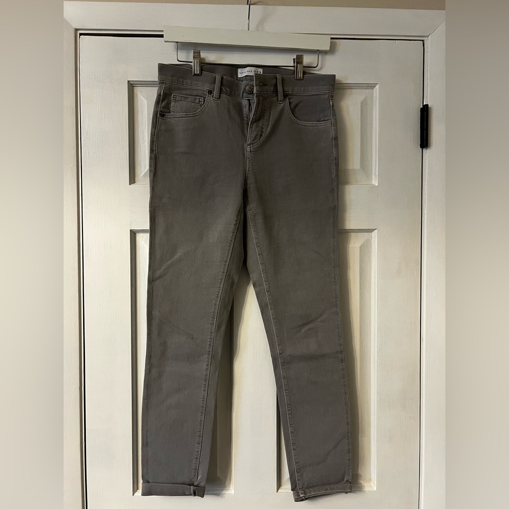 Loft Gray Denim Jeans